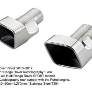 Range Rover Sport Stainless Steel Exhaust Tips L270 ID60 116x116 Set