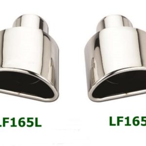 Universal Stainless Steel Exhaust Tip Half Moon Style 80x145 L210 ID63