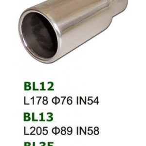 Μπούκες εξάτμισης Universal Stainless Steel Exhaust Tip Round