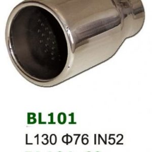 Universal Stainless Steel Exhaust Tip Round L130