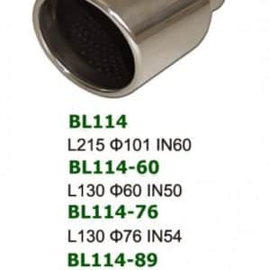 Universal Stainless Steel Exhaust Tip Slant Full