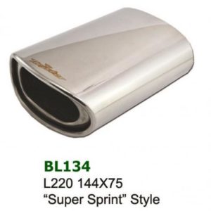 Universal Stainless Steel Exhaust Tip Supersprint Style 144x75 L220